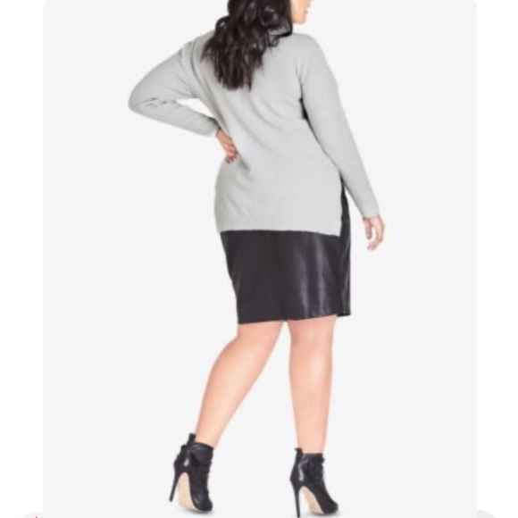 City Chic Jumper Roll Neck Sweater - Picture 2 of 2